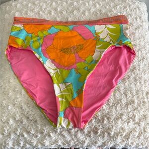 NWT TRINA TURK High Waisted Bikini Bottoms‎ 12  NEW